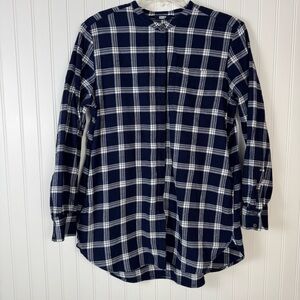 Women's Lands' End Flannel Women’s Large  A-Line Tunic Top